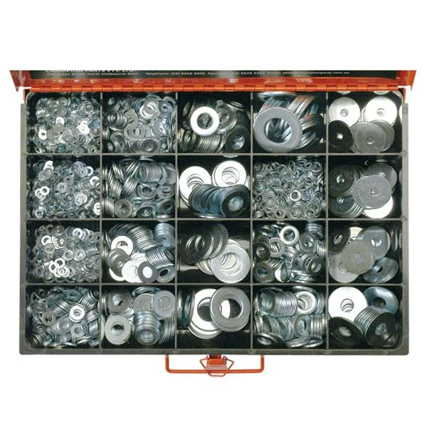 2190Pc Metric & Imperial Flat Washer Assortment | Master Kits - Washers