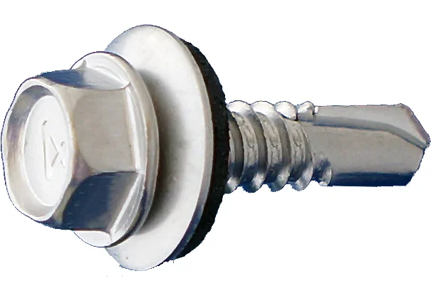 Daggerzâ„¢ 8" x 3/4" Hex Washer Head Self Drill Screws with Bonded Washer - 5000 Qty