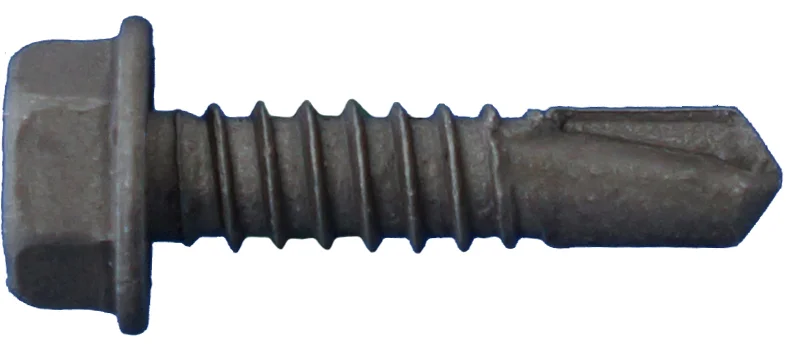 Daggerzâ„¢ 8" x 1/2" Hex Washer Head Bronze Self Drill Screws - 10000 Qty