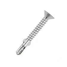 Muro M6 x 44 mm (#14 x 1 3/4") Self Tapping Thread Screw, #3 Square Drive, Self Drilling Screw Tip, Stainless Steel, Type 410 - 1800 Pcs