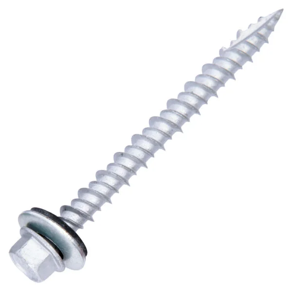 Kanebridge #10 x 1" Hex Washer Head 410 Stainless Steel Self Drilling Screws with Neoprene Washer - 100 Qty