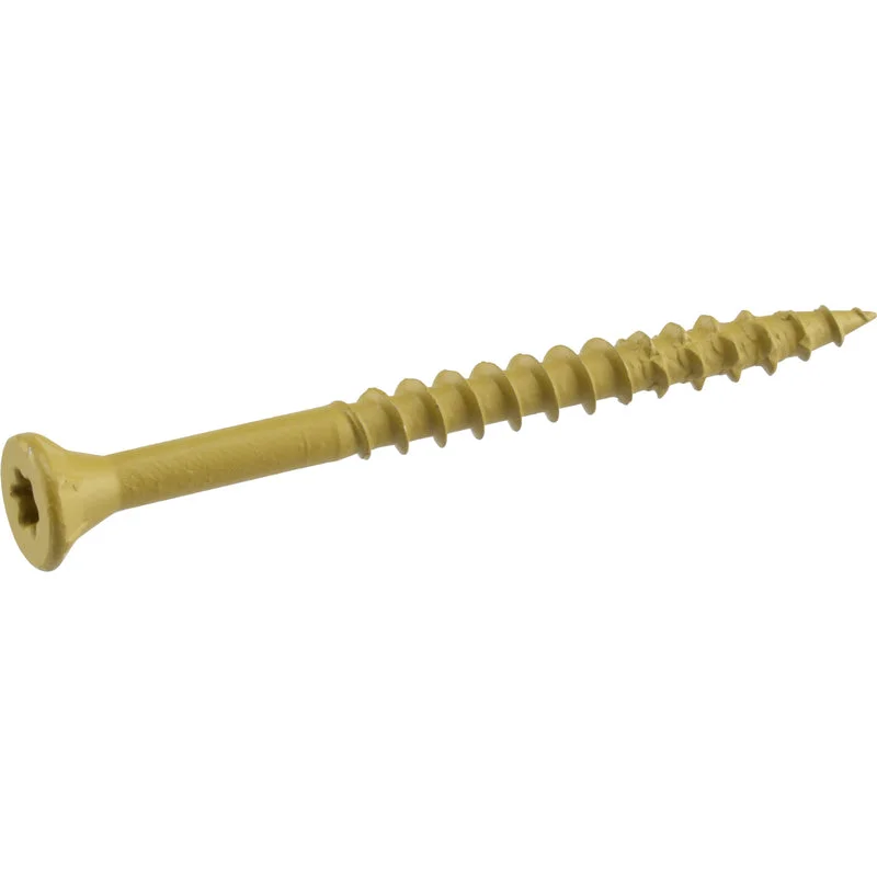 Deck Plus No. 10  x 3-1/2 in. L Star Flat Head Exterior Deck Screws 25 lb.