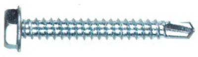 Hillman No. 10-16 X 3/4 in. L Hex Washer Head Self- Drilling Screws 100 pk