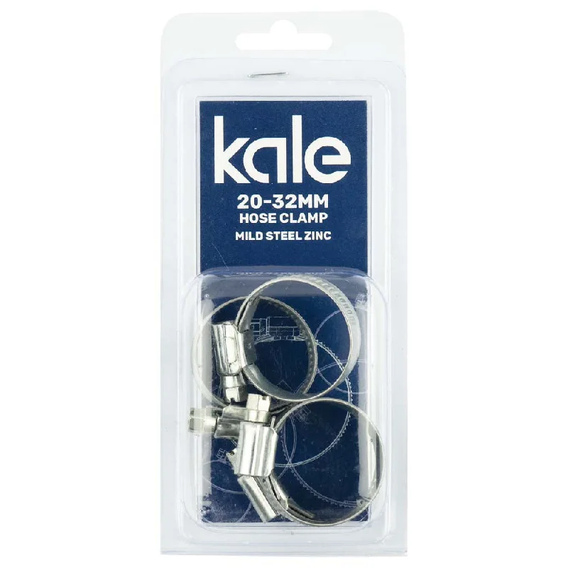 Kale WD12 20-32mm W1-R (4pk) - Mild Steel Zinc  | Hose Clamps