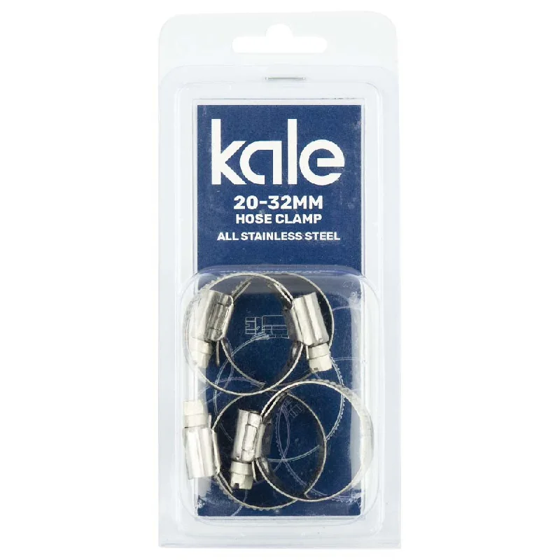 Kale WD12 20-32mm W3-R (4pk) - All Stainless  | Hose Clamps