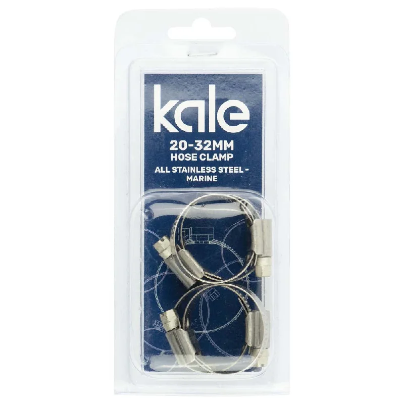 Kale WD12 20-32mm W4-R (4pk) - All Stainless Marine  | Hose Clamps