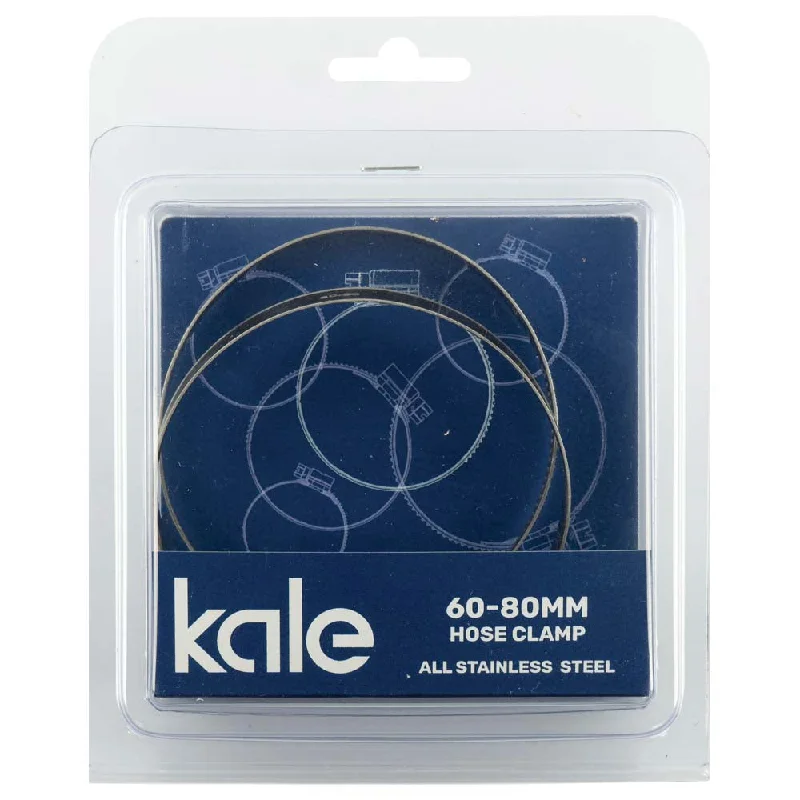 Kale WD12 60-80mm W3-R (2pk) - All Stainless  | Hose Clamps