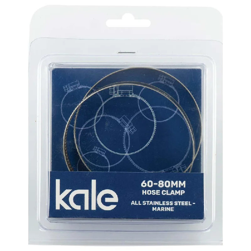 Kale WD12 60-80mm W4-R (2pk) - All Stainless Marine  | Hose Clamps