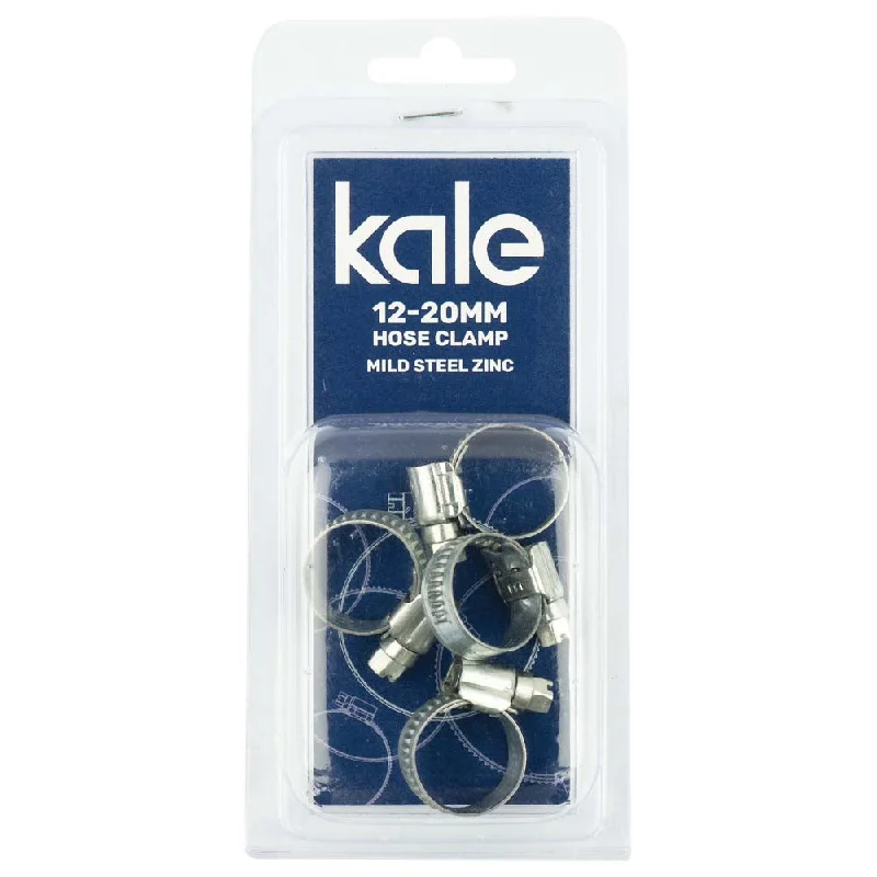 Kale WD9 12-20mm W1-R (4pk) - Mild Steel Zinc  | Hose Clamps