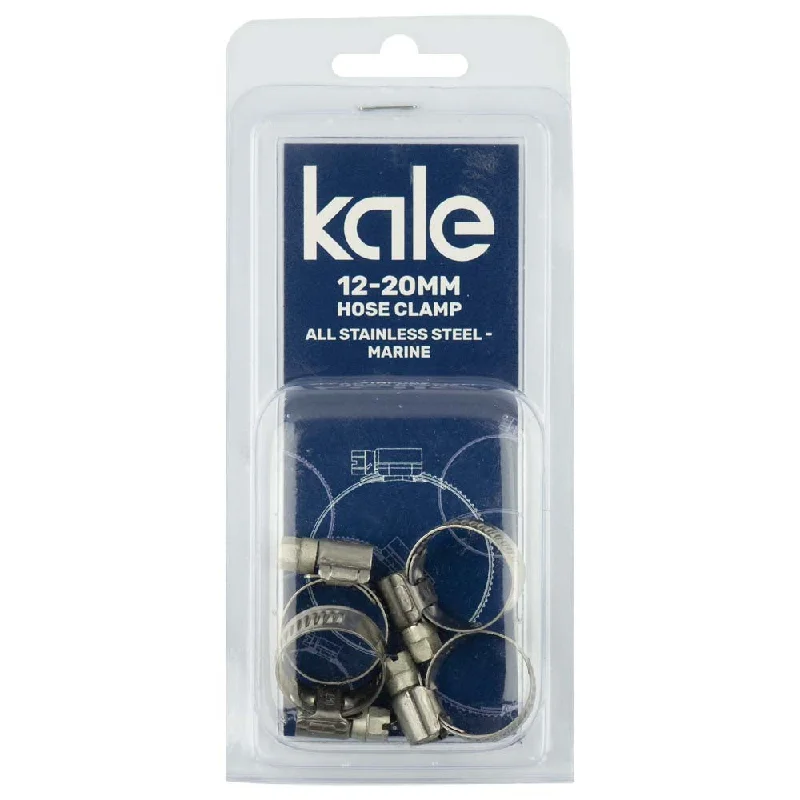 Kale WD9 12-20mm W4-R (4pk) - All Stainless Marine  | Hose Clamps