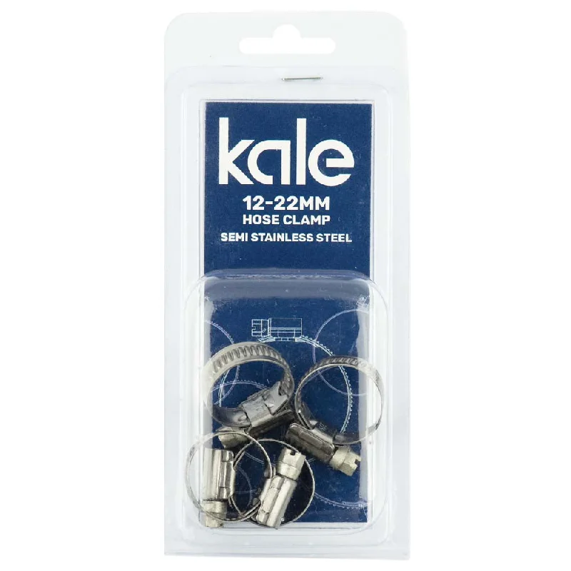 Kale WD9 12-22mm W2-R (4pk) - Semi Stainless  | Hose Clamps