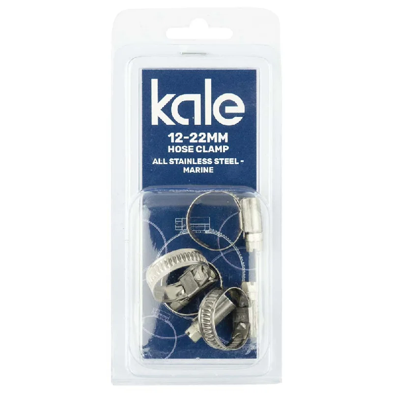 Kale WD9 12-22mm W4-R (4pk) - All Stainless Marine  | Hose Clamps