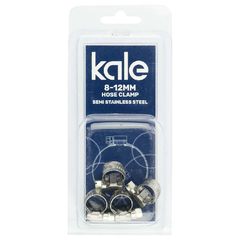 Kale WD9 8-12mm W2-R (4pk) - Semi Stainless  | Hose Clamps