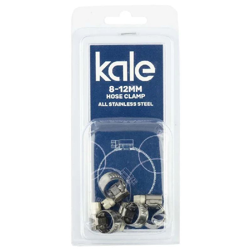 Kale WD9 8-12mm W3-R (4pk) - All Stainless  | Hose Clamps