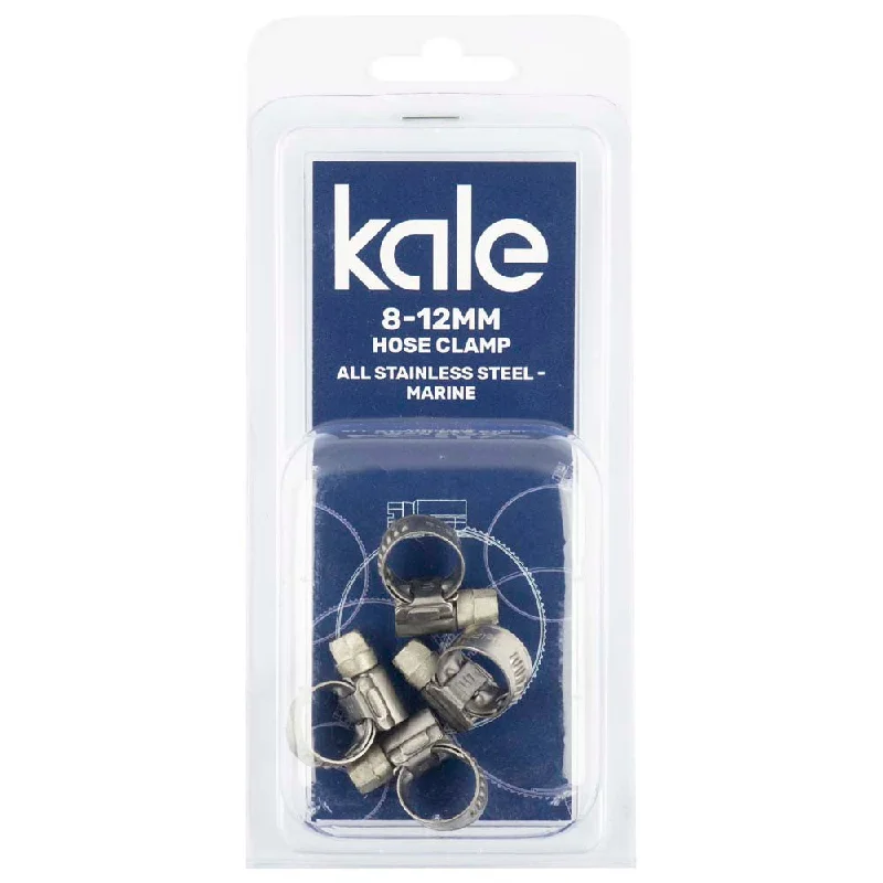 Kale WD9 8-12mm W4-R (4pk) - All Stainless Marine  | Hose Clamps