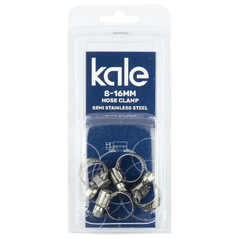 Kale WD9 8-16mm W2-R (4pk) - Semi Stainless  | Hose Clamps