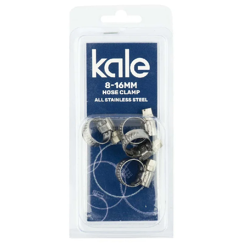 Kale WD9 8-16mm W3-R (4pk) - All Stainless  | Hose Clamps