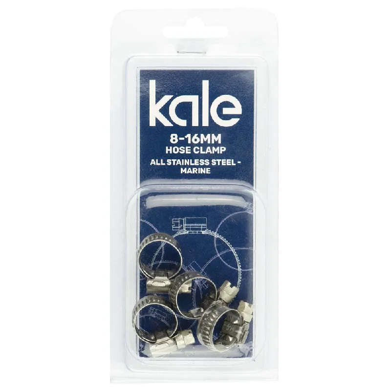 Kale WD9 8-16mm W4-R (4pk) - All Stainless Marine  | Hose Clamps