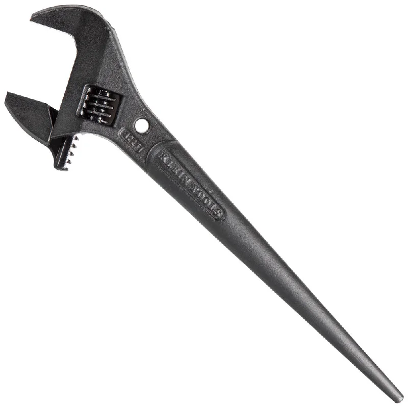 Klein Tools 3227 Adjustable Spud Wrench, 10-Inch, 1-7/16-Inch, Tether Hole