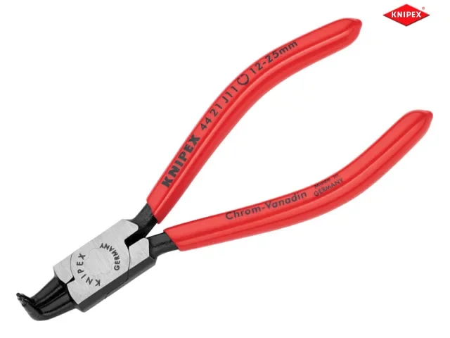 Knipex 44 21 J11 12-25mm Internal 90° Bent Tip Circlip Pliers