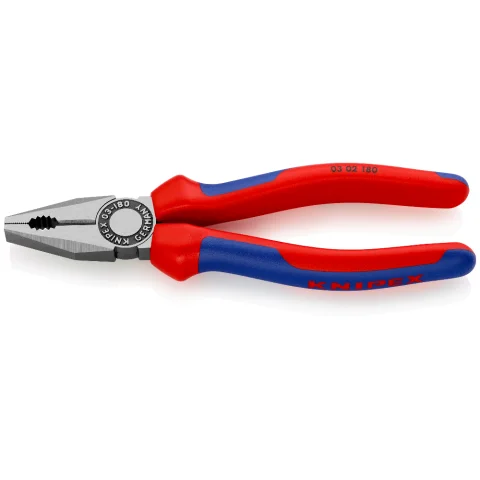 KNIPEX Pliers, Combination, Cushion Grip, 180mm