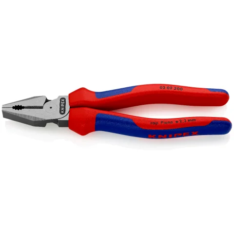 KNIPEX Pliers, Combination High Leverage, Cushion Grip, 200mm