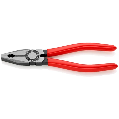 KNIPEX Pliers, Combination, Plastic Coated, 180mm