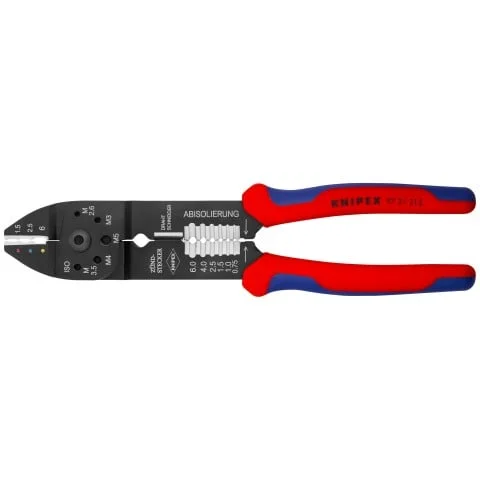 KNIPEX Pliers Crimping 0.75-6mm 18-10Awg Cush