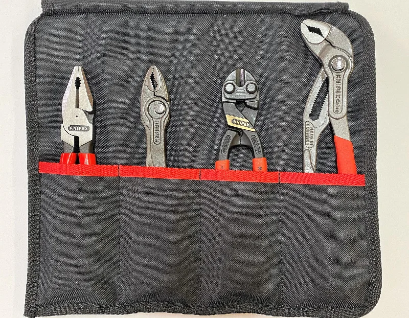 KNIPEX Pliers Set 4pc - Agriculture. Made In-House using - 0301200K, 8201200K, 7131200RK, 8701250K, 001956LE.