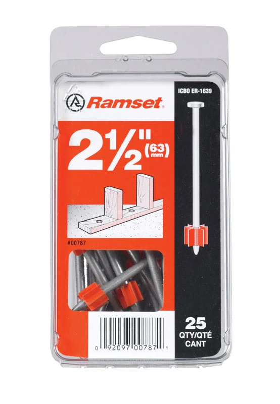 Ramset 0.3 in. D X 2-1/2 in. L Steel Hollow Head Anchor Bolts 25 pk