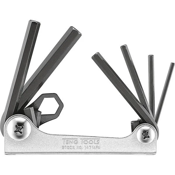 Teng 6Pc Folding Af Hex Key Set - 1/8In-3/8In | Wrenches & Spanners - Sets