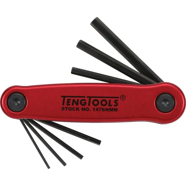 Teng 7Pc Fold-Up Metric Hex Key Set - 1.5-6.0Mm | Wrenches & Spanners - Sets