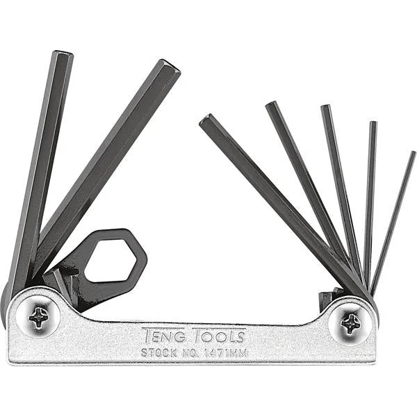 Teng 7Pc Folding Mm Hex Key Set - 1.5-6.0Mm | Wrenches & Spanners - Sets