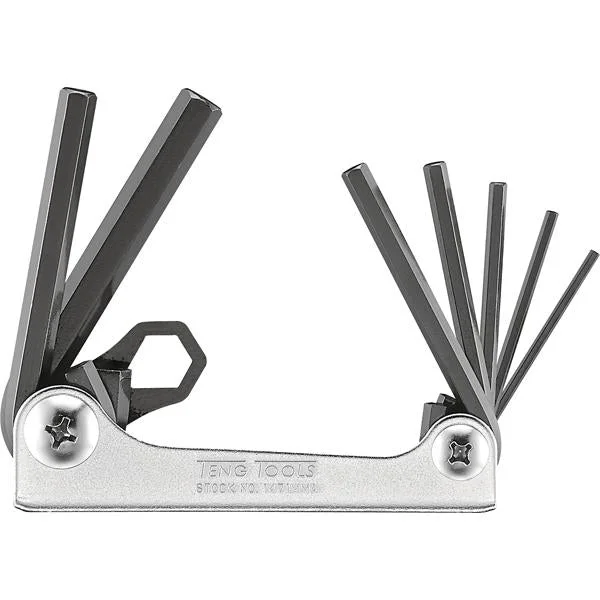 Teng 7Pc Folding Mm Hex Key Set - 2.5-10.0Mm | Wrenches & Spanners - Sets