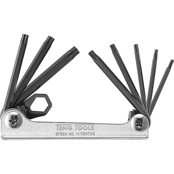 Teng 8Pc Folding Tx Key Set - Tx9-T10 | Wrenches & Spanners - Sets