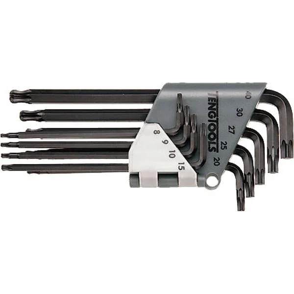 Teng 9Pc Long Arm Ball-End Tx Key Set - Tx8-Tx40 | Wrenches & Spanners - Sets