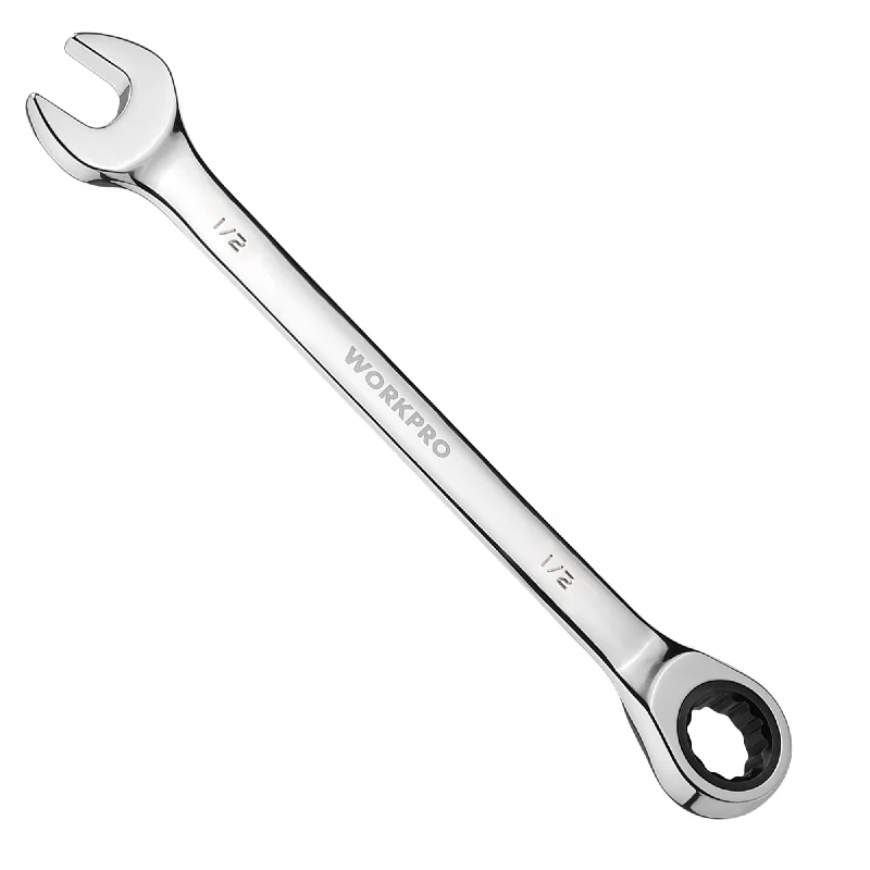 WORKPRO Multi-Size Ratcheting Wrench SAE, CR-V