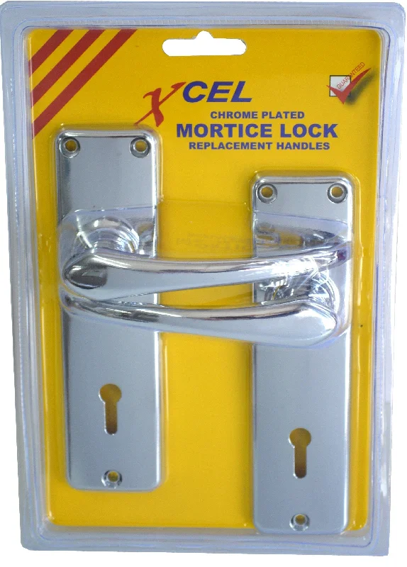 Xcel Mortice Lock - Replacement Handles CP 2-pce