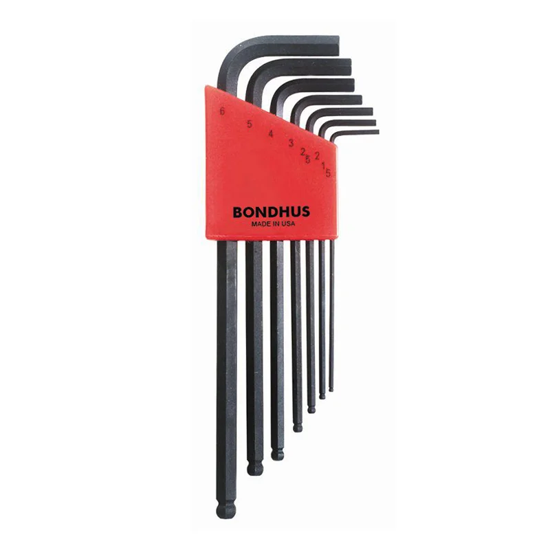 Bondhus 10992 Ball End Hex L-Wrenches Set, 1.5 - 6 mm, 7 Pc.