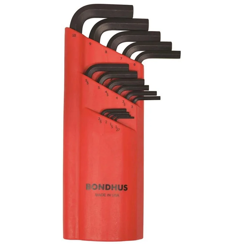 Bondhus 10995 Ball End Hex L-Wrenches Set, 1.27 - 10 mm, 15 Pc.