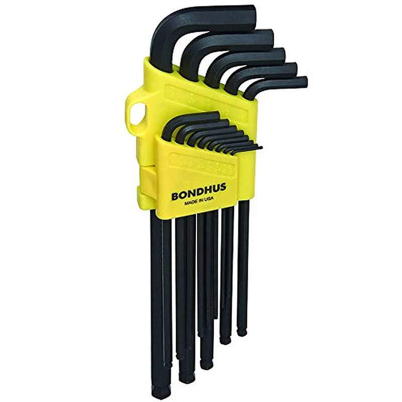 Bondhus 16037 Ball End L-Wrenches Set, 0.50 - 3/8", 13 Pc.