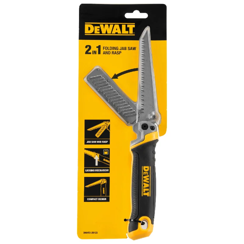 Dewalt DWHT0-20123 2in1 Folding Jab Saw with Rasp