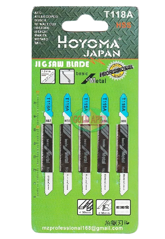 Hoyoma T118A Jigsaw Blade for Metal