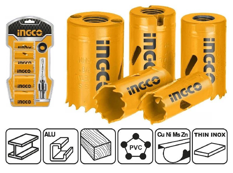 Ingco AKH0071 Bi-Metal Hole Saw Set