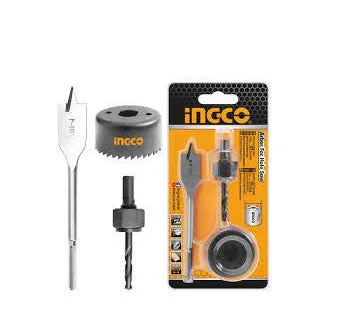 Ingco AKHS302 3pcs Lock Installation Hole Saw Set