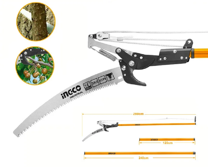 Ingco HEPS25281 Extendable Pole Saw & Pruner