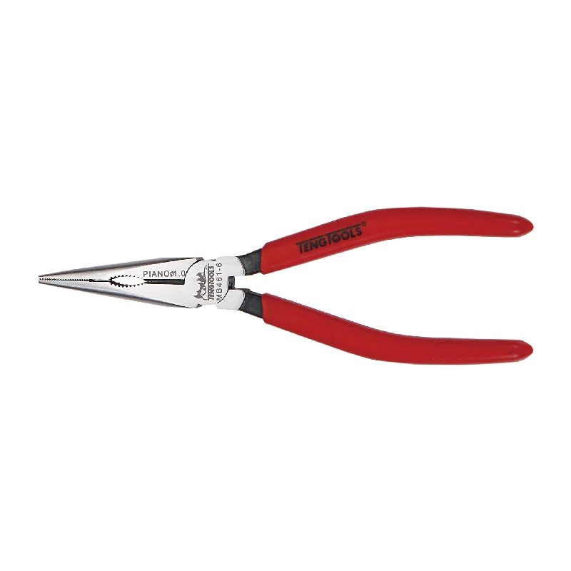 Teng Tools Long Nose Pliers With Dipped Vinyl Coated Handles