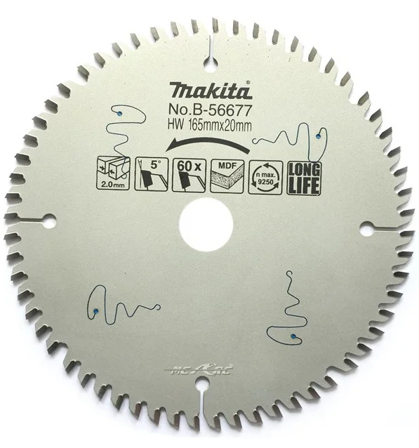 Makita B-56677 Circular Saw Blade 165x20x60T