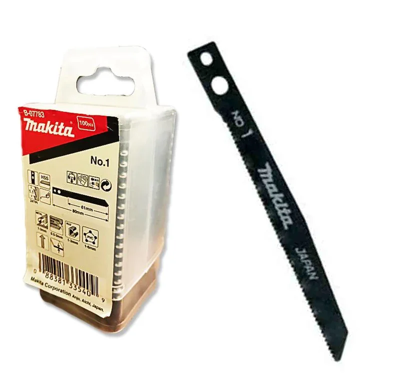 Makita No.1 Jigsaw Blade for Metal (1-3mm) [Makita Type Shank] A-85802