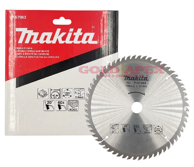 Makita P-67963 Circular Saw Blade 185mm x 60T (7-1/4")